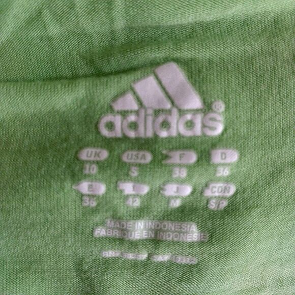 ADIDAS Womens Small Top Cowl Neck Hoodie Pullover Long Sleeve Lightweight Active - Picture 5 of 6